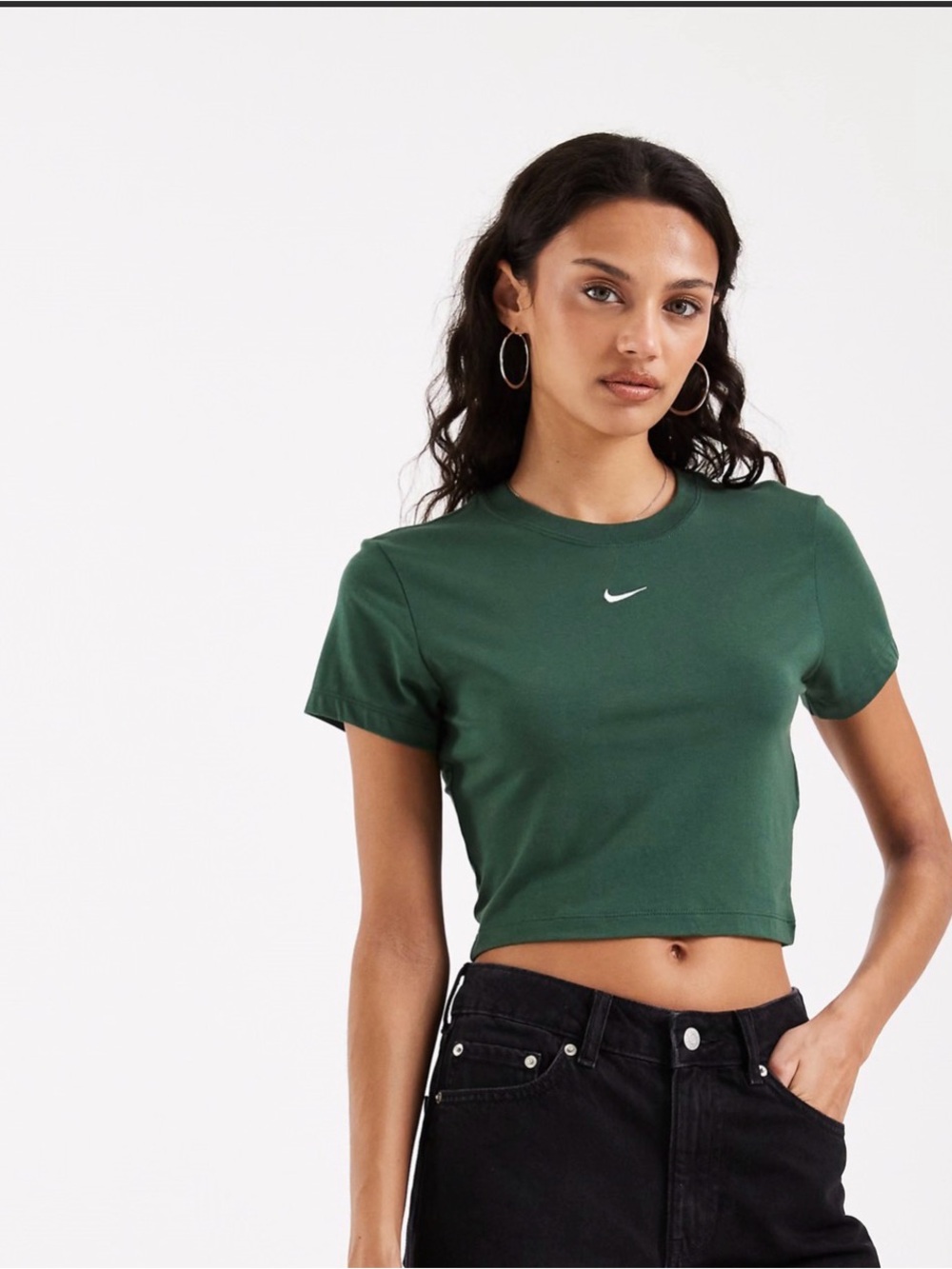 Nike Chill crop top in green XS